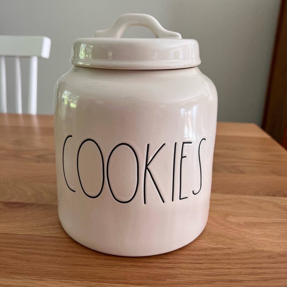 Rae Dunn “Cookies” Glass Canister